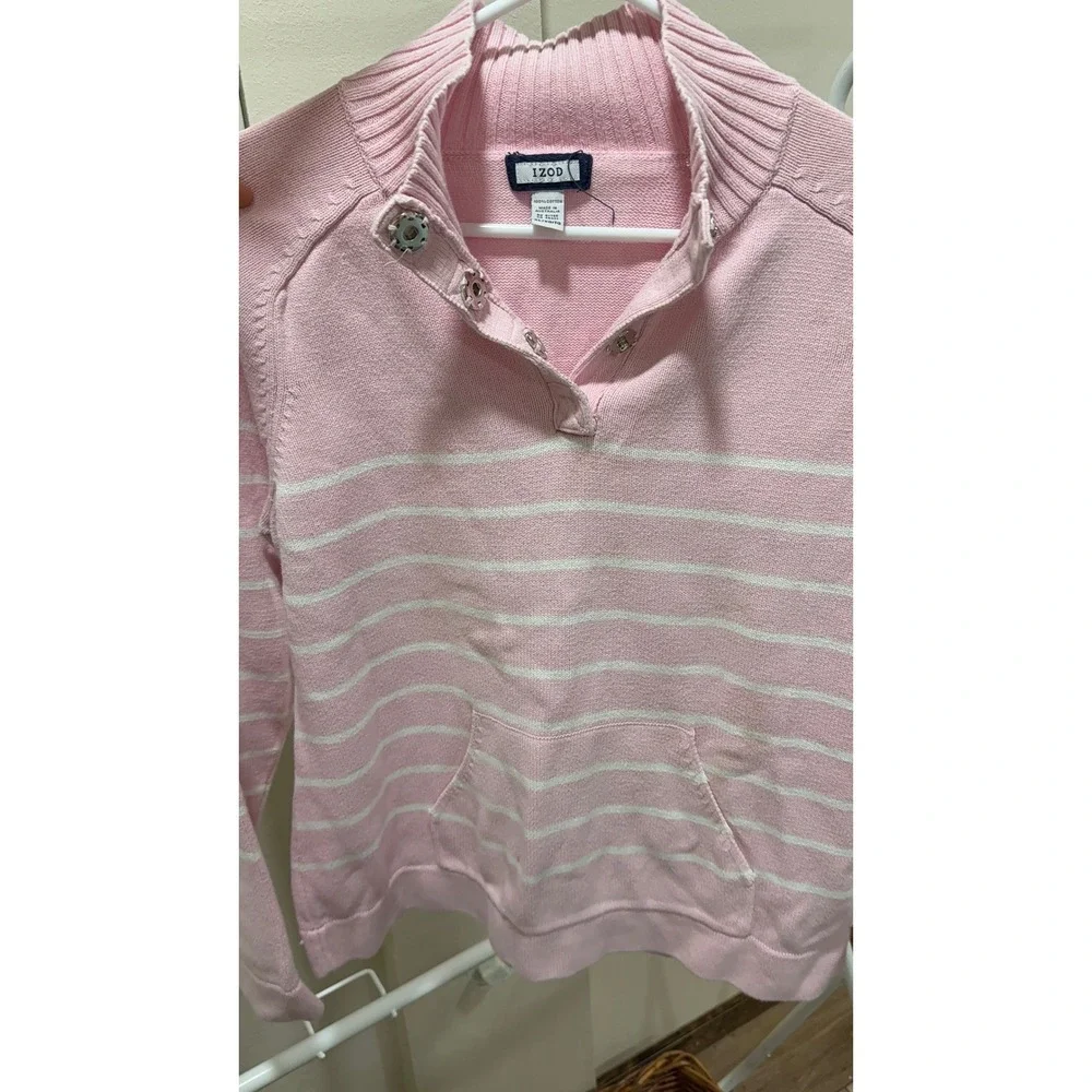 Coastal Grandma Beachy Coastal Coquette Mock Neck Sweater Pullover Size Xl - Picture 1 of 4
